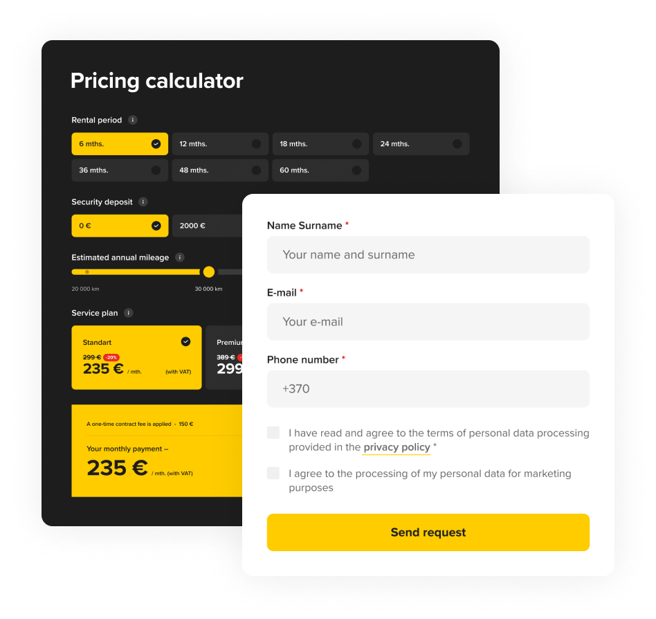 Hertz leasing calculator